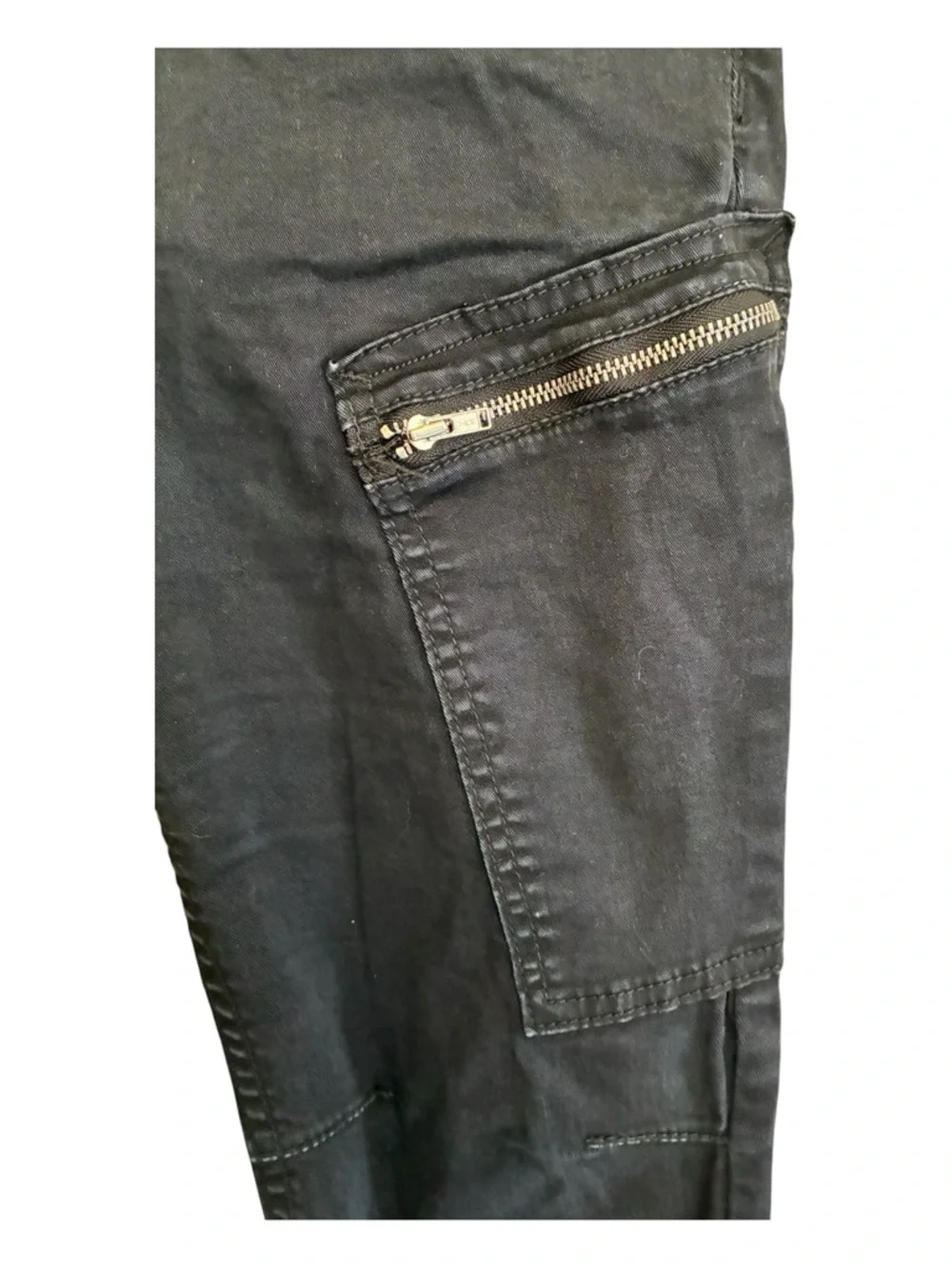 BDG Black Low-Rise Lace Up Goth Punk Skinny Pants Size 26 - Picture 3 of 5